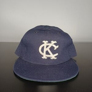 Vintage New Era Kansas City Athletics MLB Leather Sweatband Fitted Hat